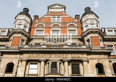 St Mary's Hospital, Londres, Angleterre, Royaume-Uni Banque D'Images