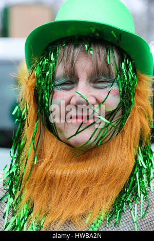 Piccadilly. Londres. UK 19 Mar 2017 - les intervenants à l'itinéraire de la parade. Credit : Dinendra Haria/Alamy Live News Banque D'Images