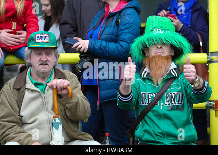 Piccadilly. Londres. UK 19 Mar 2017 - les intervenants à l'itinéraire de la parade. Credit : Dinendra Haria/Alamy Live News Banque D'Images