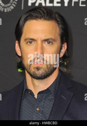 Los Angeles, CA, USA. 18 Mar, 2017. Milo Ventimiglia aux arrivées pour C'EST NOUS au 34th Annual Paleyfest Los Angeles, le Kodak Theater à Hollywood et Highland Center, Los Angeles, CA, 18 mars 2017. Credit : Dee Cercone/Everett Collection/Alamy Live News Banque D'Images