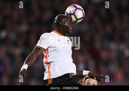 Barcelone, Espagne. Mar 19, 2017. Mangala (FC Valence), au cours de la Liga match de football entre le FC Barcelone et Valence CF, au Camp Nou à Barcelone, en Espagne, Dimanche 19 Mars, 2017. Crédit photo : S.Lau : dpa/Alamy Live News Banque D'Images