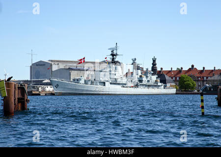 Copenhague, Danemark zone de restriction militaire dans le port Banque D'Images