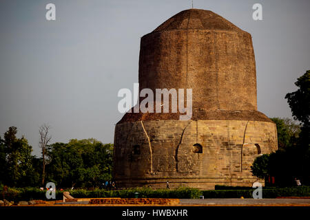 Dhamekh Stoupa s, Sarnath Banque D'Images