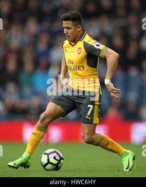 Alexis Sanchez d'Arsenal au cours de la Premier League match à The Hawthorns, West Bromwich. Banque D'Images