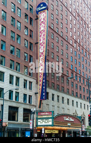 Les années 1920, Cadillac Palace Theatre à Chicago. Banque D'Images