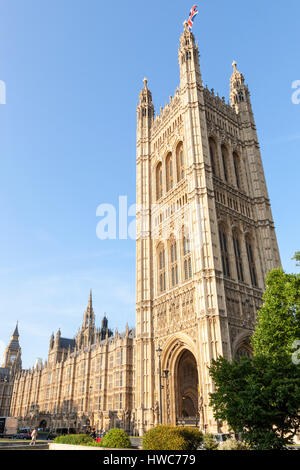 La tour Victoria, chambres du Parlement, le Palais de Westminster, Londres, Angleterre, Royaume-Uni Banque D'Images