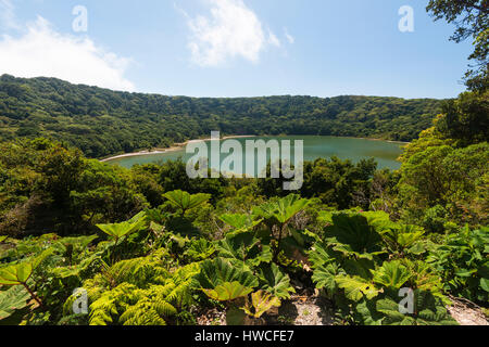 Le Crater Lake, Parc National du Volcan Poas volcan Poas, au Costa Rica Banque D'Images