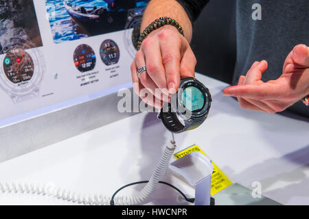 LAS VEGAS - jan 08 : Le stand Casio au CES qui a eu lieu à Las Vegas le 08 janvier 2017 , CES est le premier consommateur mondial-electronics show. Banque D'Images