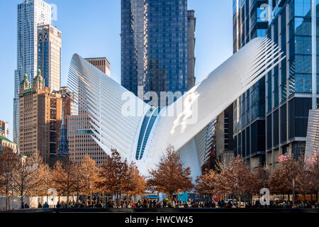 Centre de transports de Oculus - New York, USA Banque D'Images