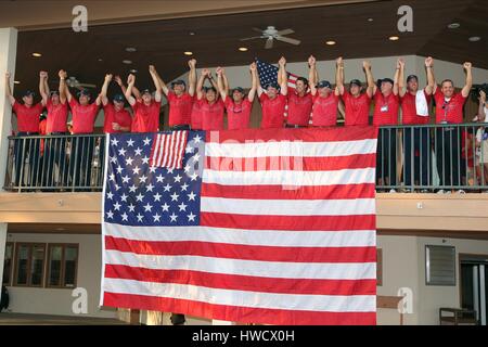 USA CÉLÉBRER GAGNER 37ÈME RYDER CUP VALHALLA LOUISVILLE KENTUCKY USA 21 Septembre 2008 Banque D'Images