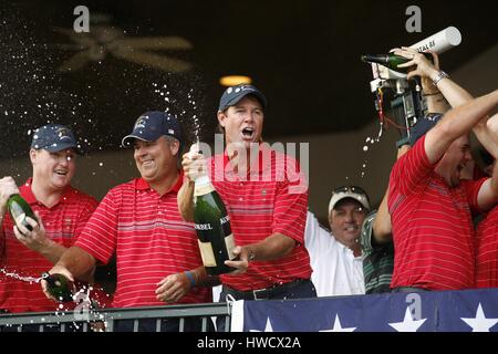 PAUL AZINGER & KENNY PERRY 37ÈME RYDER CUP VALHALLA LOUISVILLE KENTUCKY USA 21 Septembre 2008 Banque D'Images