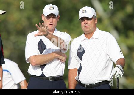 JIM FURYK ET KENNY PERRY USA LOUISVILLE KENTUCKY USA 21 Septembre 2008 Banque D'Images