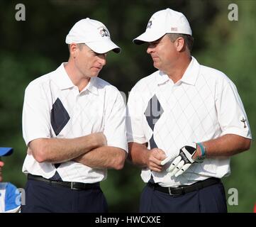 JIM FURYK ET KENNY PERRY USA LOUISVILLE KENTUCKY USA 21 Septembre 2008 Banque D'Images