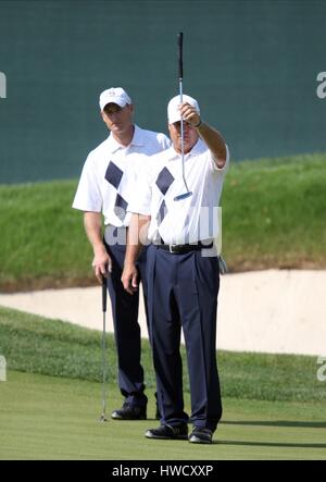 JIM FURYK ET KENNY PERRY USA LOUISVILLE KENTUCKY USA 21 Septembre 2008 Banque D'Images