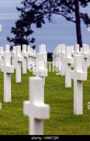 Cimetière Américain de Normandie à Saint Laurent sur Mer Saint Laurent sur mer, Normandie, France. Banque D'Images