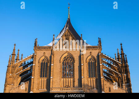 L'église Sainte-Barbe à Kutna Hora. Kutna Hora, Région de Bohême-Centrale, en République tchèque. Banque D'Images