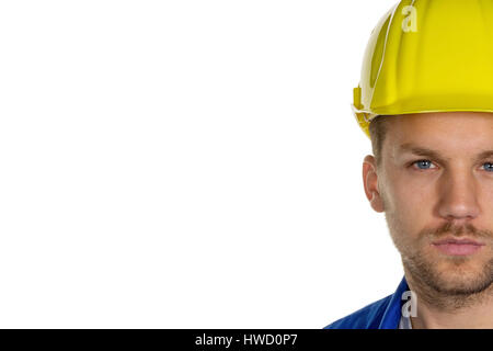 Un travailleur dans une entreprise industrielle (artisan) avec casque, Ein Arbeiter in einem ( Gewerbebetrieb Handwerker ) mit Helm Banque D'Images
