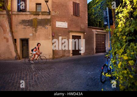 L'Italie, Latium, Rome, Ghetto Juif, classé au Patrimoine Mondial de l'Unesco, la Piazza Margana Banque D'Images