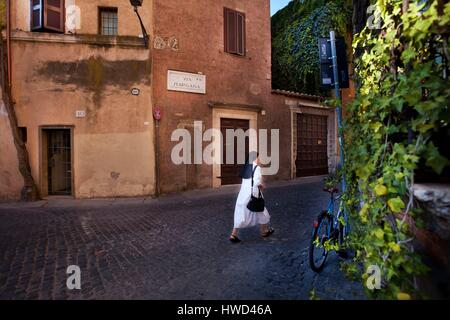 L'Italie, Latium, Rome, Ghetto Juif, inscrite au Patrimoine Mondial de l'UNESCO, la Piazza Margana Banque D'Images