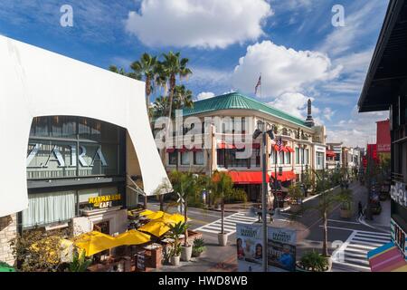 United States, California, Los Angeles, Hollywood, le centre commercial extérieur Grove Banque D'Images