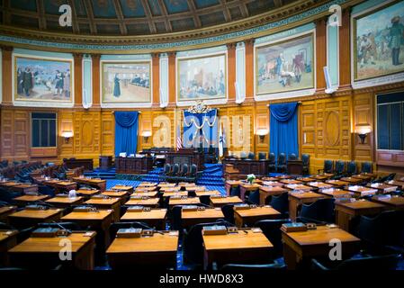 États-unis, Massachusetts, Boston, Massachusetts State House, de la chambre de la chambre des représentants de l'état Banque D'Images