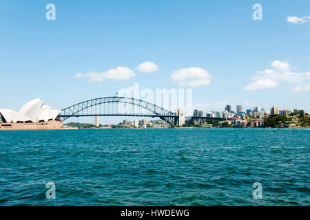 SYDNEY, AUSTRALIE - 12 décembre 2016 : vue sur le port de Sydney iconique de Farm Cove Banque D'Images