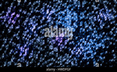 Résumé fond d'un grand nombre de petits triangles. Rendu 3d illustration. Banque D'Images