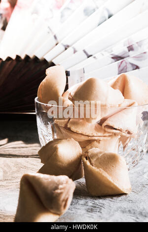 Bol de fortune cookies Still Life Banque D'Images