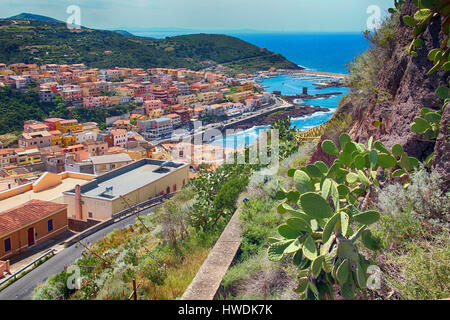 Ville médiévale de Castelsardo en Sardaigne, Italie Banque D'Images