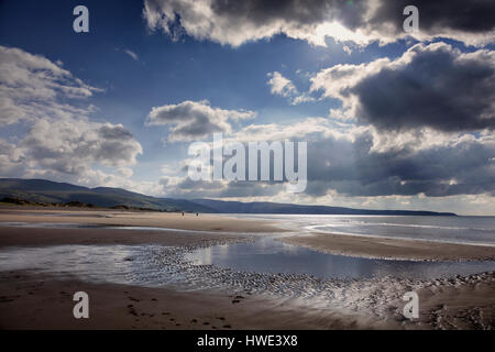 Plage près de Harlech, dans le Nord du Pays de Galles Banque D'Images