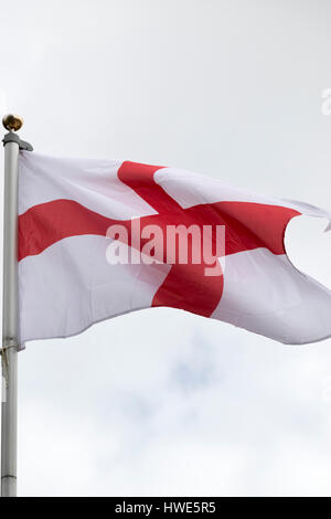 Drapeau de l'Angleterre : St George's Cross. Banque D'Images