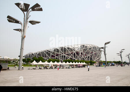 BEIJING, CHINE - le 7 mai 2012 : Beijing National Stadium conçu pour être utilisé aux Jeux Olympiques d'été de 2008 et Jeux Olympiques d'hiver de 2022 Banque D'Images