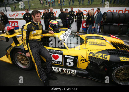 Danny van Dongen racing pour eurotach à la piste de course 'zolder' en Belgique. Banque D'Images