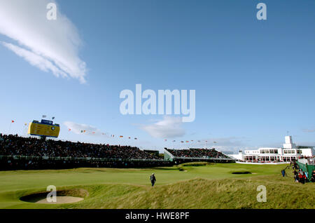 18TH GREEN & CLUBHOUSE L'OPEN BIRKDALE ROYAL BIRKDALE ROYAL 2008 SOUTHPORT ANGLETERRE 19 Juillet 2008 Banque D'Images