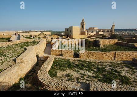 La Cathédrale de Gozo malte Banque D'Images