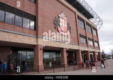 En dehors de la masse à Sunderland FC journée de formation ouverte Banque D'Images