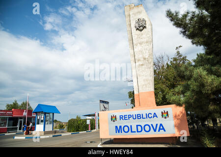 Tudora, République de Moldova, de passage Moldavian-Ukrainian Banque D'Images