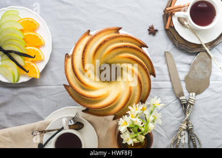 République tchèque - Babovka gâteau bundt spirale Banque D'Images