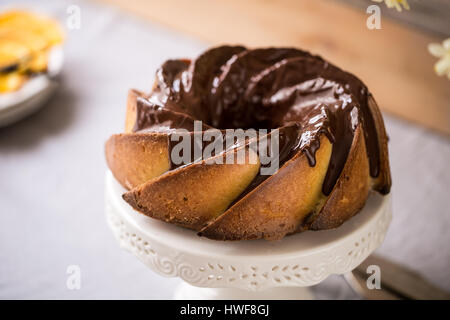 République tchèque - Babovka gâteau bundt spirale Banque D'Images