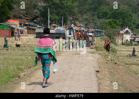 Bangladesh, Chittagong, District De Cox Bazar, Ile Maheshkhali (Alias Maheshkali, Mahesh Khalii, Moheshkhali) Maheshkhali Village. Banque D'Images