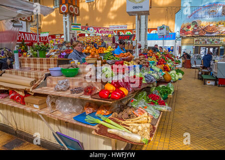 Marché couvert Bessarabskiy Kiev Banque D'Images