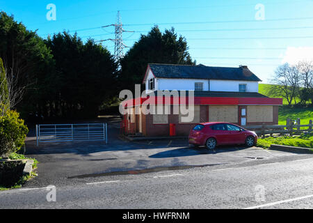 Winterbourne Abbas, Dorset, UK. Le 20 mars 2017. Météo britannique. Le Little Chef restaurant à côté de l'A35 à Winterbourne Abbas dans le Dorset a soudainement fermé et été barricadés. Crédit photo : Graham Hunt/Alamy Live News Banque D'Images