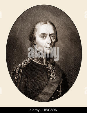 Friedrich Wilhelm Freiherr von Buelow, comte de Dennewitz, 1755 - 1816, un général prussien, Banque D'Images