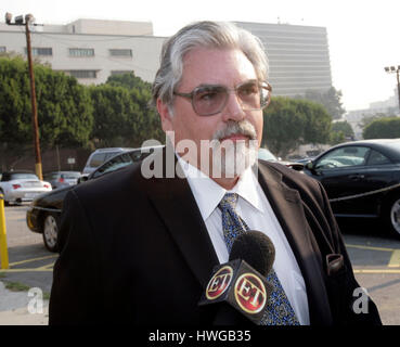 L'avocat de Britney Spear, Thomas Paine Dunlap, arrive dans la cour de la famille à Los Angeles, CA le Vendredi, Octobre 26, 2007. Crédit photo : Francis Specker Banque D'Images