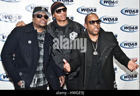 Bala Cynwyd, PA, USA. 11 janvier, 2017. Groupe R&B américain Bell Biv DeVoe Visiter WDAS's Performance Theatre. Banque D'Images