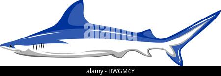 Abstract vector illustration de shark Illustration de Vecteur