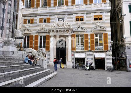 L'Italie, Ligurie, Gênes, Piazza San Lorenzo, San Lorenzo Cathedral Banque D'Images