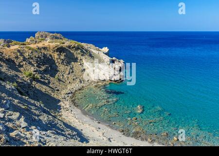 Grèce, Crete, baie de Messara, environs d''Agia Galini, Agios Pavlos beach Banque D'Images