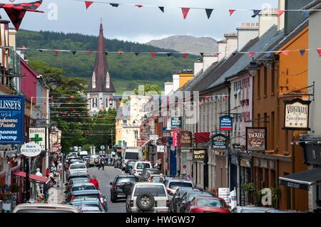 L'Irlande, le comté de Kerry, Kenmare, Ring of Kerry, Iveragh, Route nationale N71, Henry Street Banque D'Images