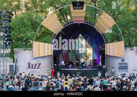 Canada, Québec, Montréal, Festival de Jazz, les concerts en plein air Banque D'Images